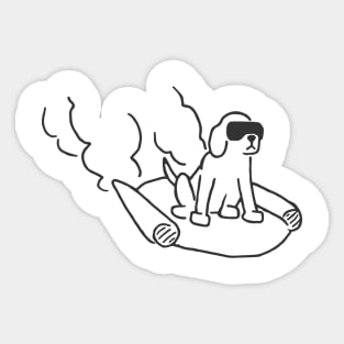 future dog - noodle tee Sticker